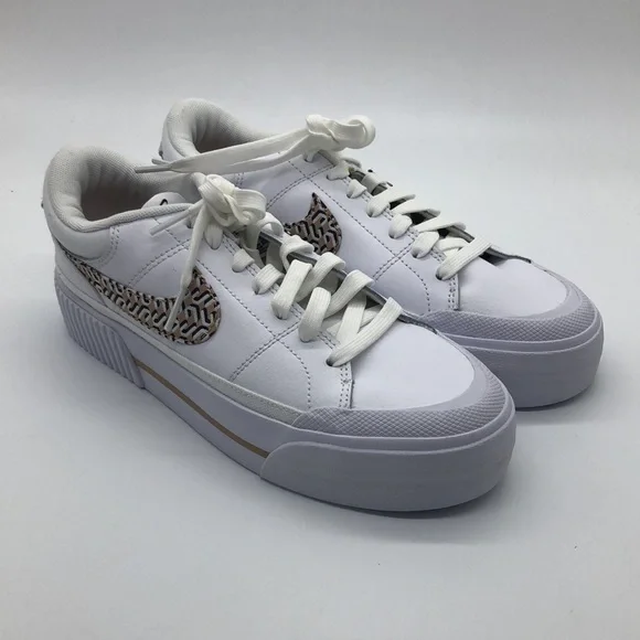 Nike Court Legacy Lift Shoes FD0558 100 White Hemp United - Picture 2 of 5